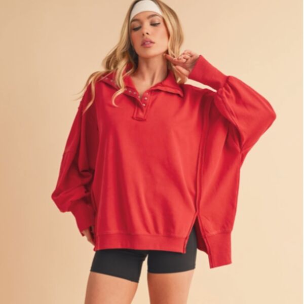 Faire Tamika Henley Sweatshirt Thumbnail